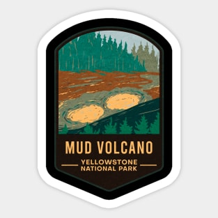 Mud Volcano Yellowstone National Park Sticker